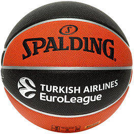 Мяч баск. SPALDING TF-500 Excel Euroleague р.7, 77101z, композит, коричнево-черный