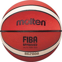 Мяч баск. MOLTEN B6G2000 р. 6, FIBA Appr Level II, 12панелей, резина, бут.кам,нейл.корд,ор-беж-чер