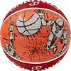 Мяч баск. SPALDING Sketch Drible р.7, 84381z, резина, красно-оранжевый
